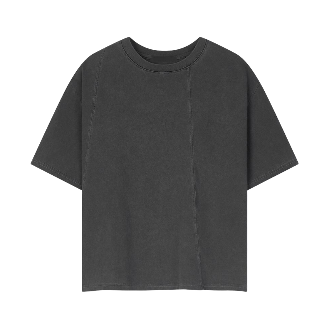 노운 워시드 크롭 티셔츠 차콜(noun Washed Crop T-Shirts Charcoal)