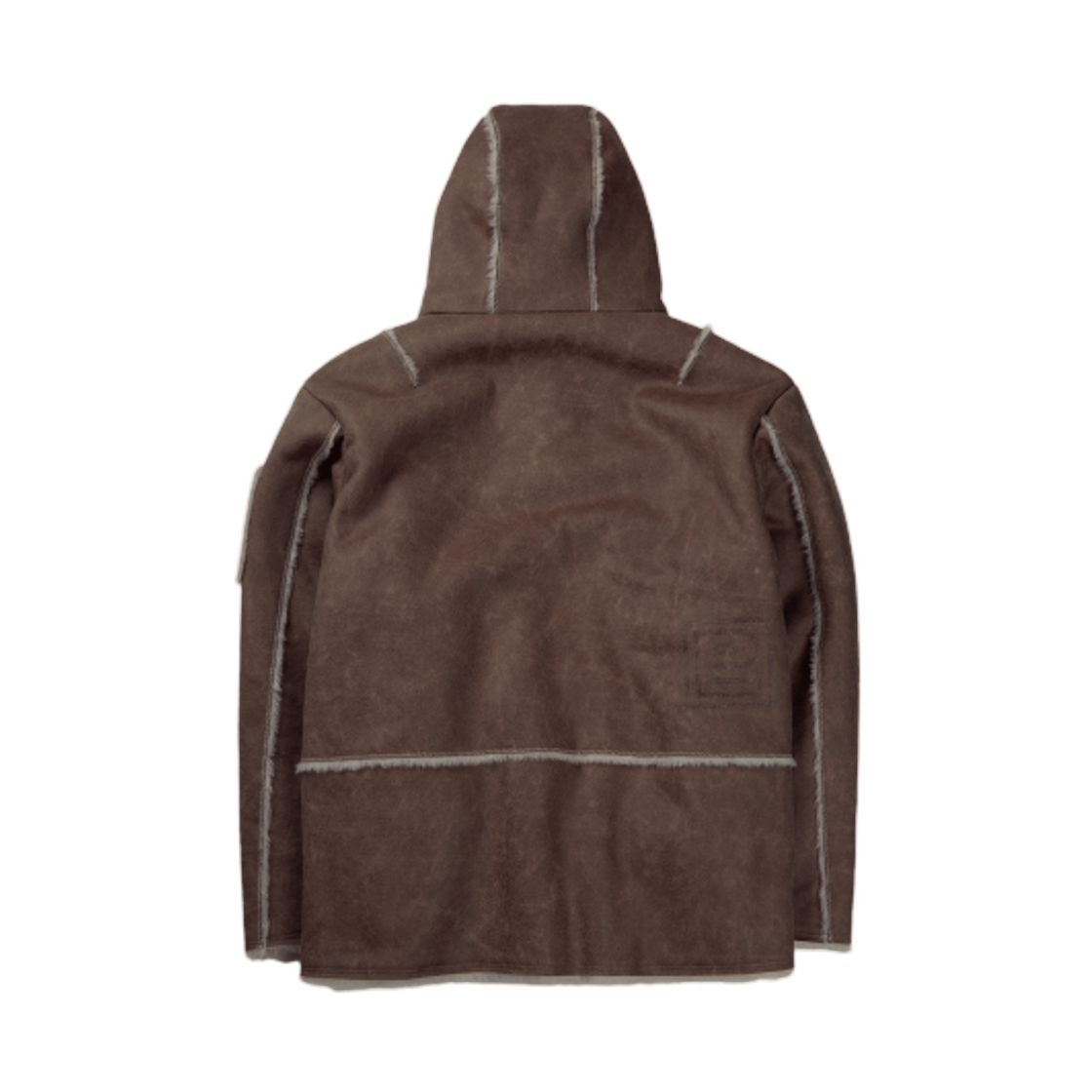 이알티알 빈티지 레더 셔링 자켓 브라운(ERTR Vintage Leather Shearling Jacket) - 2