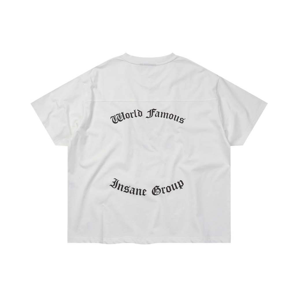 인세인개러지 그래픽 브이넥 티셔츠 - 오프화이트(INSANE GARAGE Graphic V-Neck T-Shirt_Off White) - 2