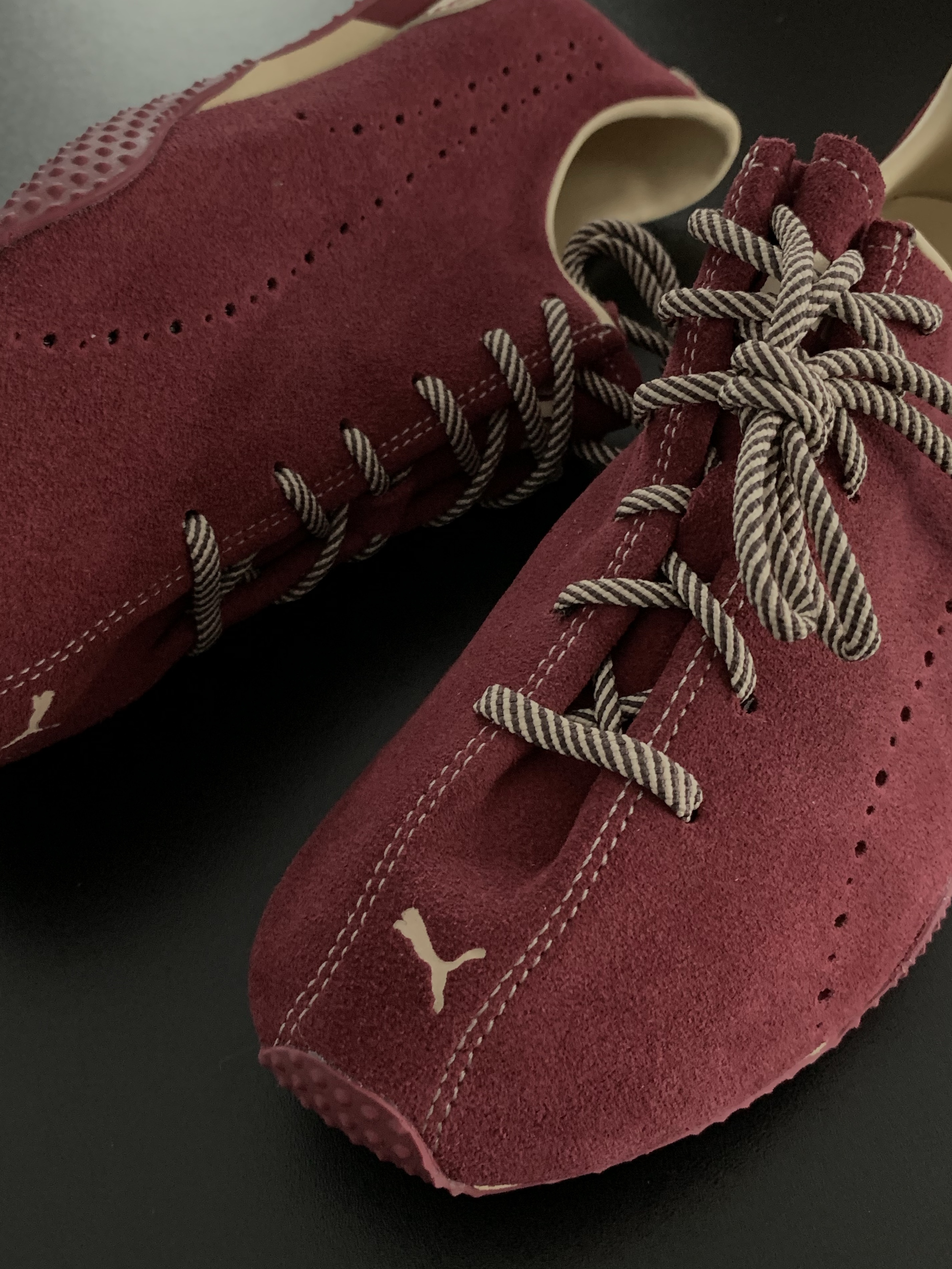 (W) Puma x Noafterno H-Street Casual Sports Shoes Red 착용 스타일 - 2