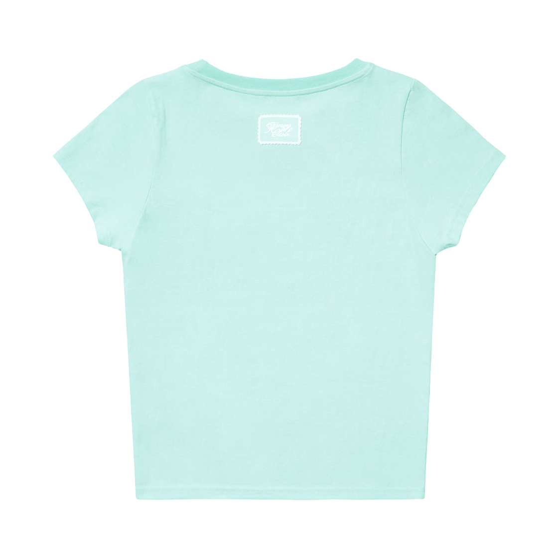 (W) 팬시 클럽 클레프 심볼 티셔츠 민트((W) Fancy Club Clef Symbol T-Shirt Mint) - 2
