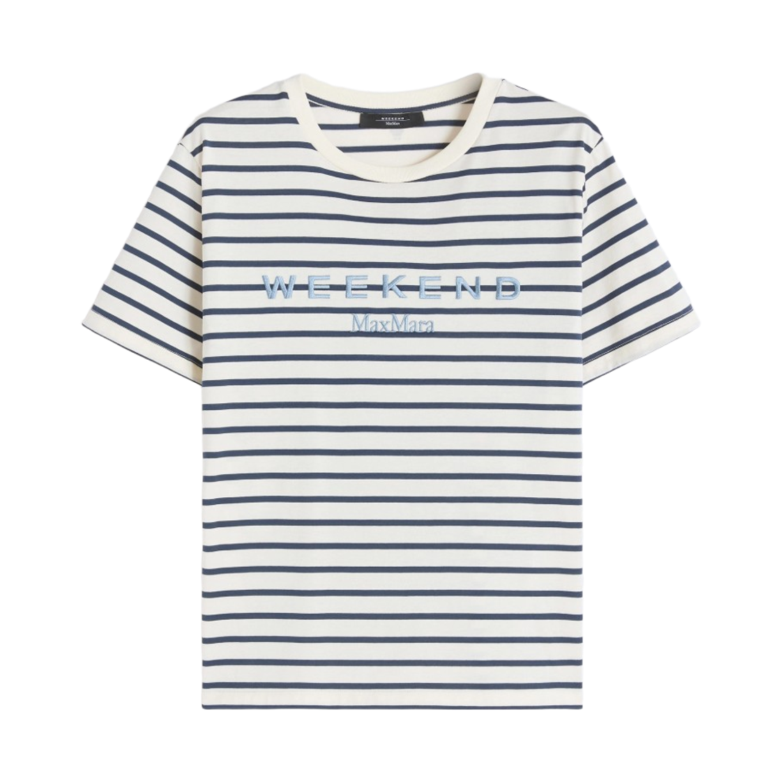 (W) 위켄드 막스마라 보라 코튼 티셔츠 네이비((W) Weekend Max Mara Bora Cotton T-Shirt Navy)