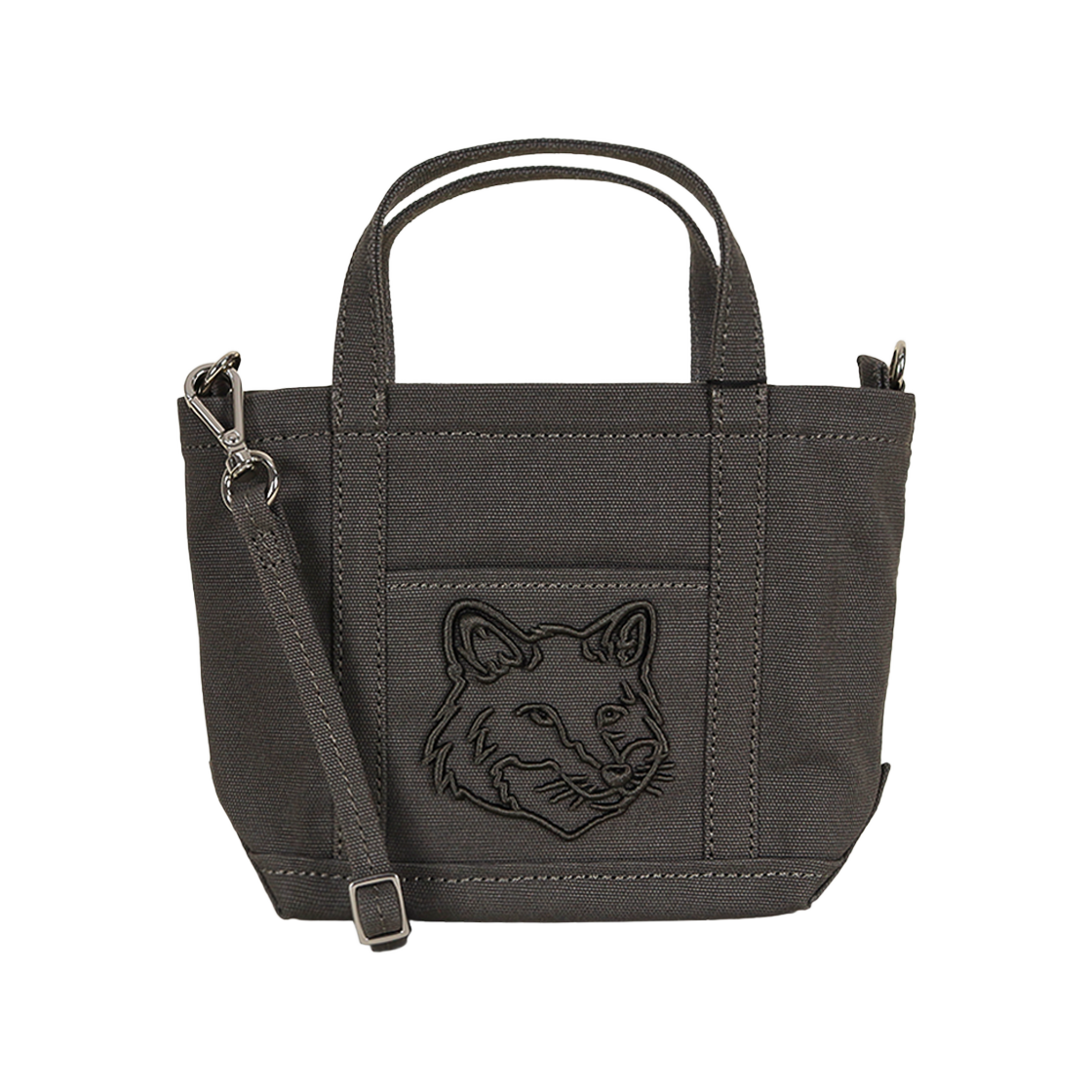 MW05106WW0107 0453 [15% 쿠폰] Maison Kitsune Fox Head Mini Tote Bag Beluga