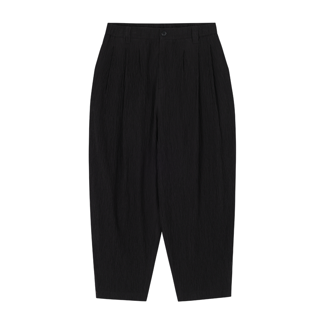 송지오 옴므 커브드 플리츠 벌룬 팬츠 블랙(SONGZIO HOMME Curved Pleats Balloon Pants Black)