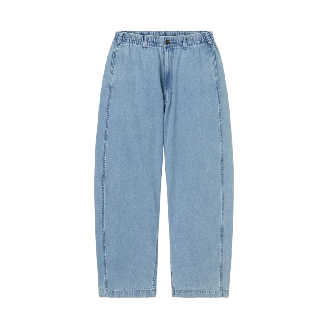 360153-62 GU Light Denim Barrel Relaxed Pants +EC Tall Blue