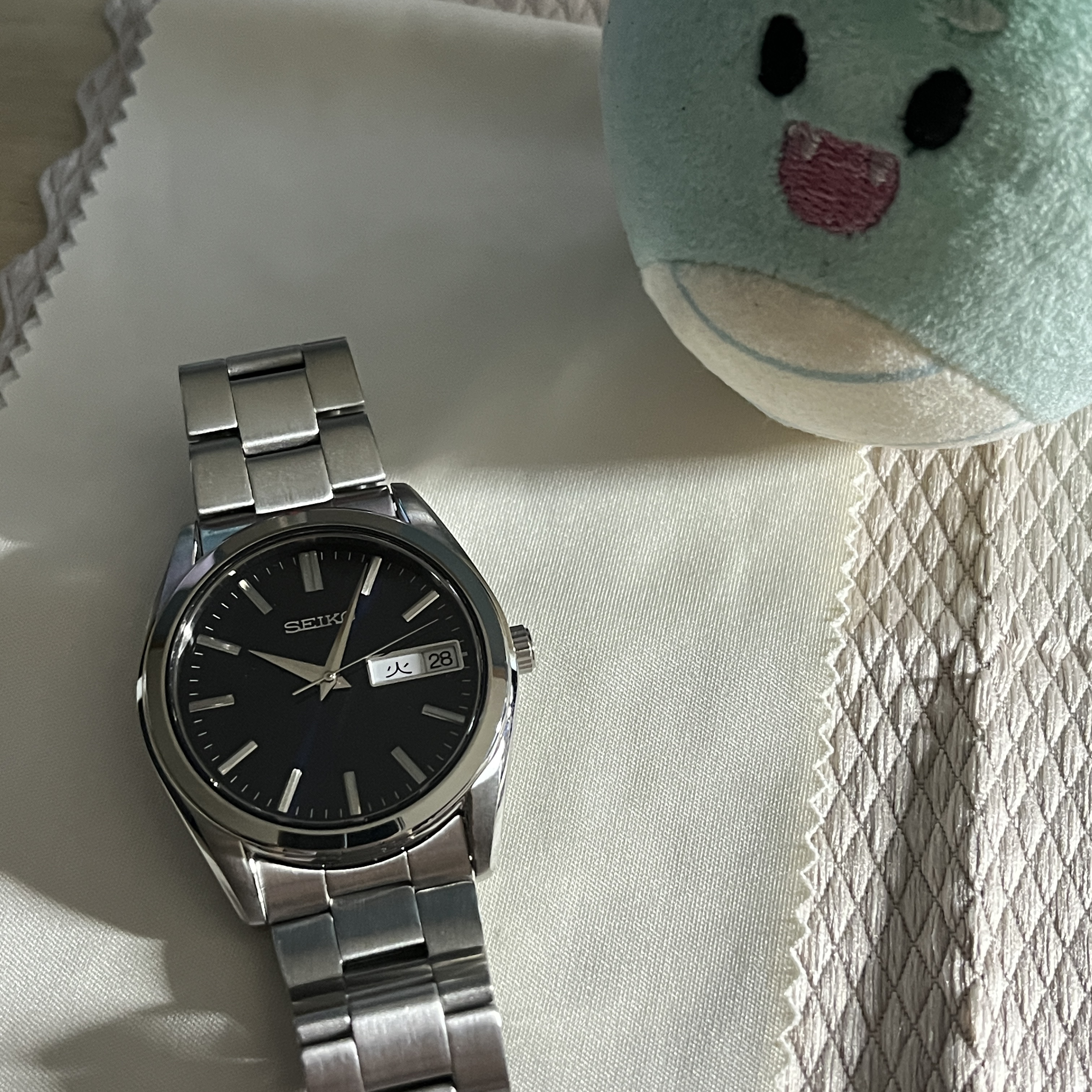 Seiko Selection SBTH009 37.4mm Stainless Steel Blue 착용 스타일