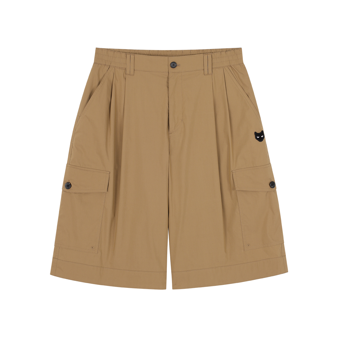 SI3PT815CM SONGZIO ZZERO Panther Safari Bermuda Shorts Camel