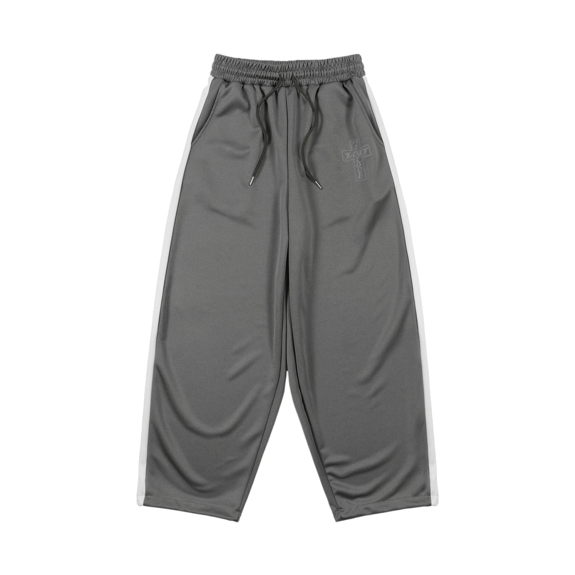 (W) 팬시 클럽 프로스 글로시 트랙팬츠 카키((W) Fancy Club Pros Glossy Track Pants Khaki)