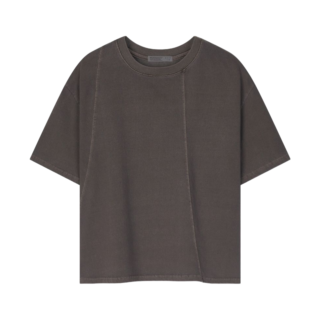 노운 워시드 크롭 티셔츠 브라운(noun Washed Crop T-Shirts Brown)
