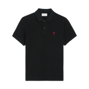 [25% 쿠폰] AMI de Coeur Polo Shirt Black