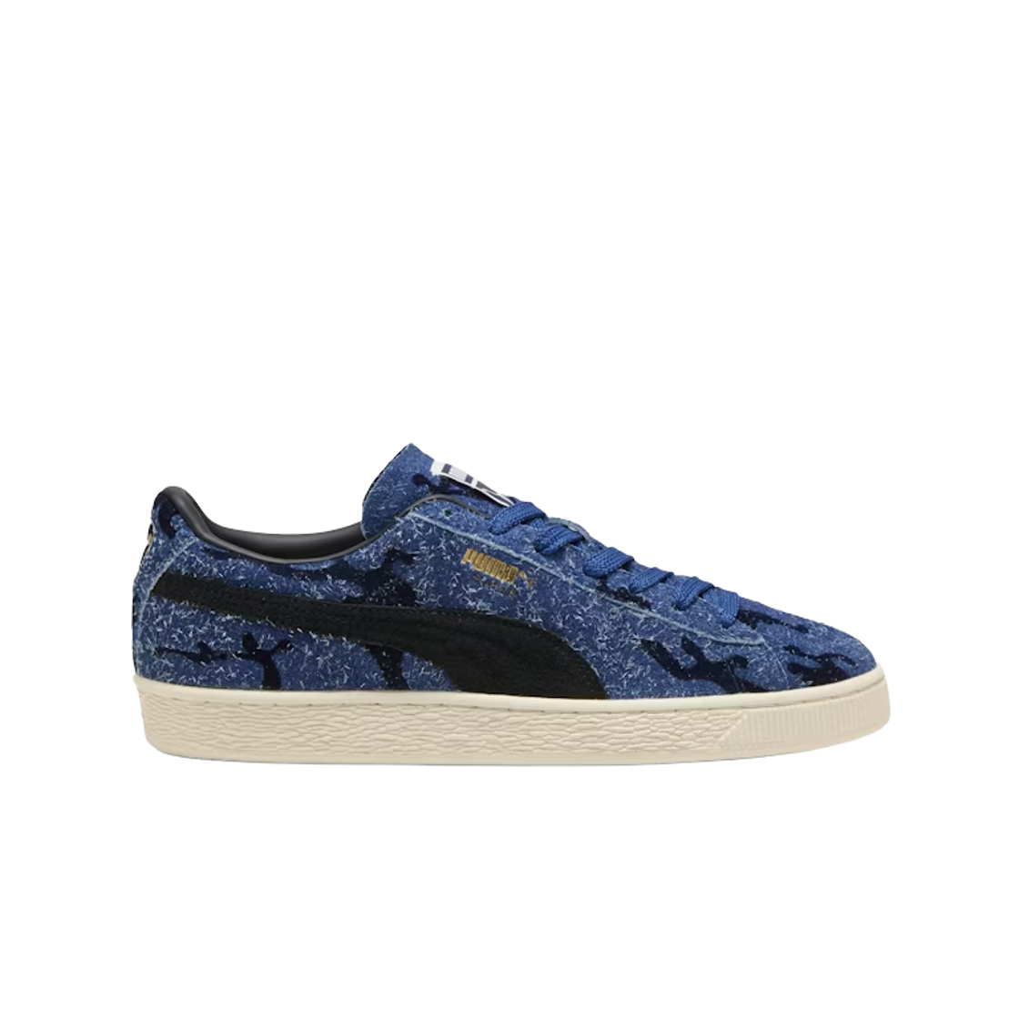 406919-01 Puma Suede Flock Blue Jewel Club Navy