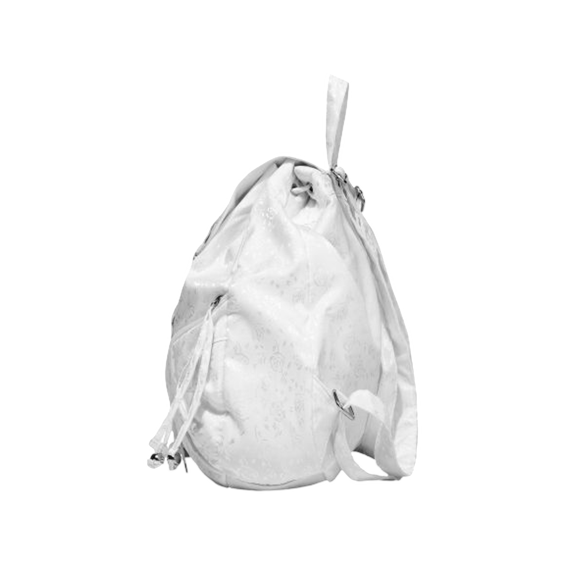 팬시 클럽 새틴 아일렛 백팩 화이트(Fancy Club Satin Eyelet Backpack White) - 2