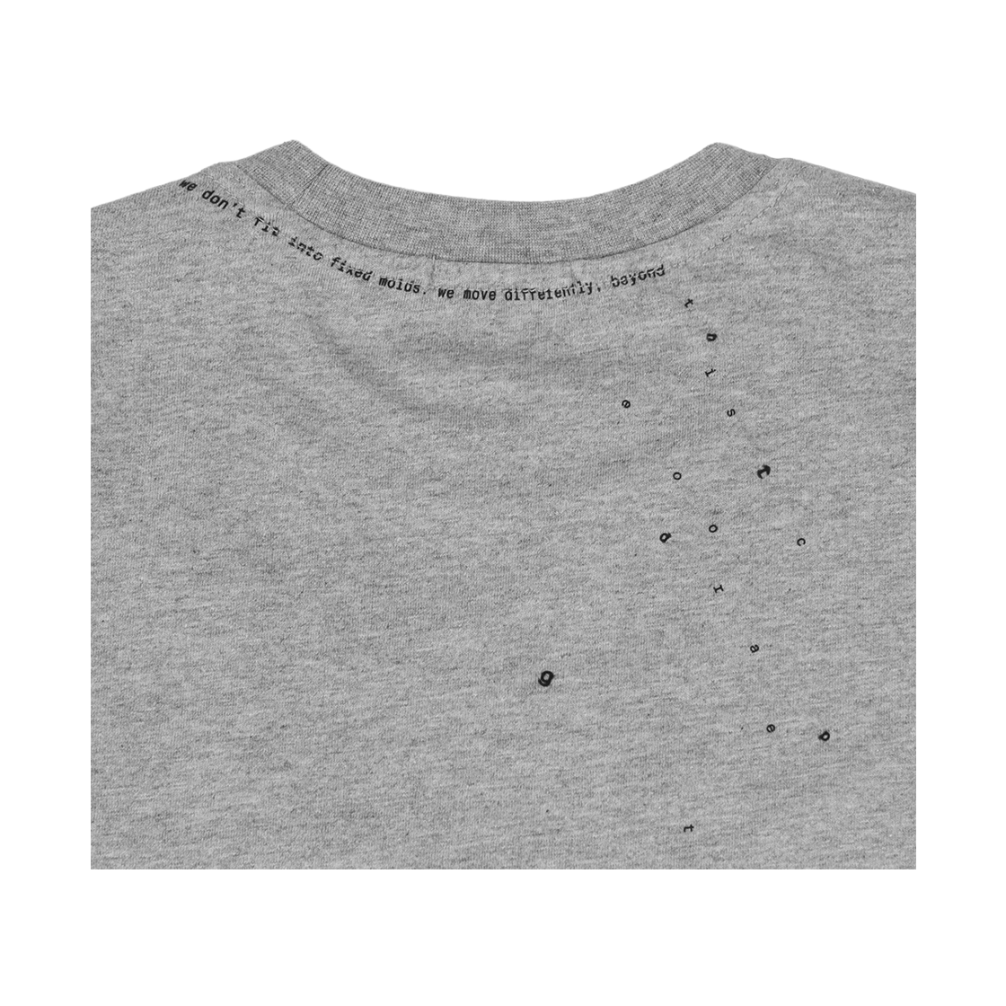 닷지툴 백 타이포 티셔츠 그레이(dadgetool Back Typo T-Shirt Grey) - 4