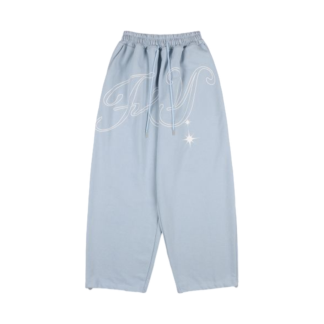 (W) 팬시 클럽 엔젤 빈티지 스웨트팬츠 스카이 블루((W) Fancy Club Angle Vintage Sweatpants Sky Blue)
