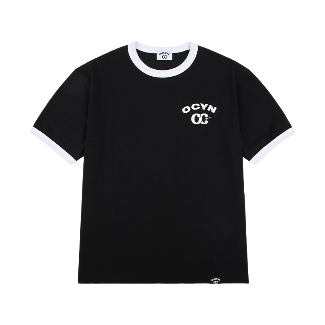 오브콜스와이낫 링거 티셔츠 블랙(ofcoursewhynot Ringer T-Shirt Black)