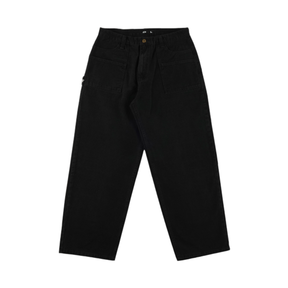 이알티알 히치하이커 벨트 루프 코튼 팬츠 블랙(ERTR Hitchhiker Belt Loop Cotton Pants Black) - 1