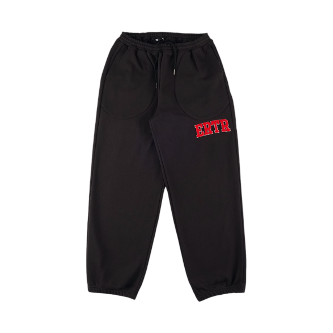 (W) 이알티알 떰즈 업 부클 조거 팬츠 블랙((W) ERTR Thumbs Up Boucle Jogger Pants Black) - 1