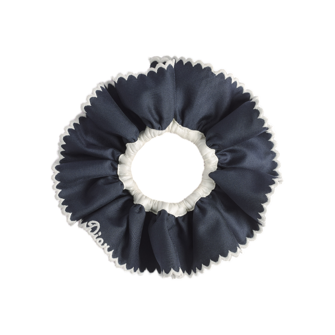 CPS00015ESKT-C501 (W) Dior Sweet Hair Tie Silk Twill Navy Blue