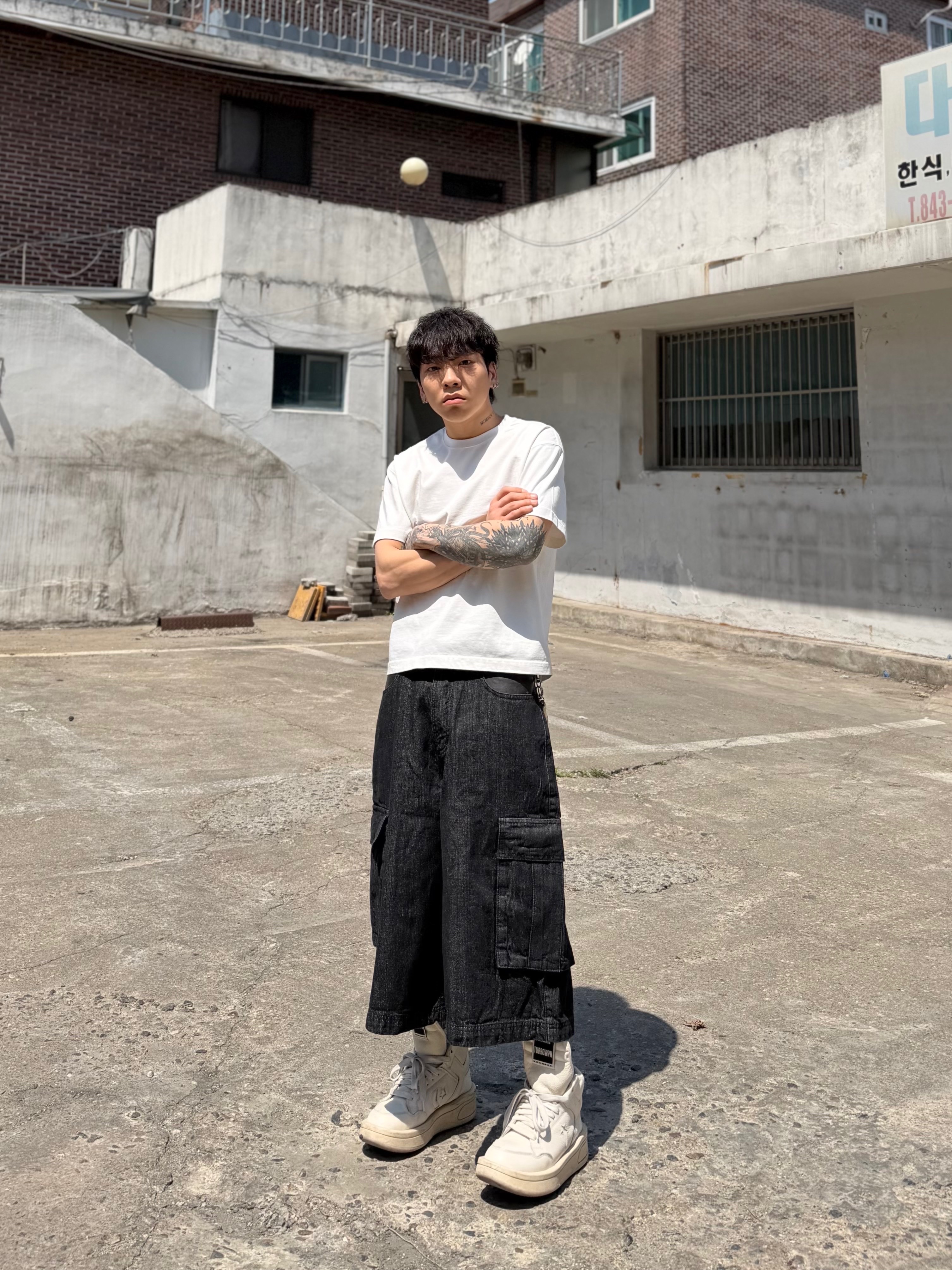 Converse x Drkshdw Turbowpn Egret 착용 스타일 - 3