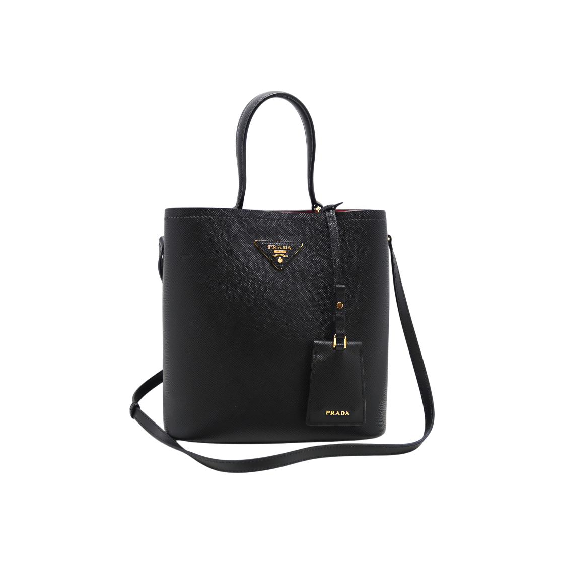 IT33O9KSWA46 Prada Saffiano Panier Shoulder Bag 1BA217
