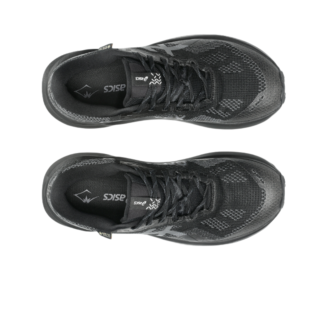 (W) 아식스 트라부코 14 고어텍스 블랙 그래파이트 그레이((W) Asics Trabuco 14 Gore-Tex Black Graphite Grey) - 2