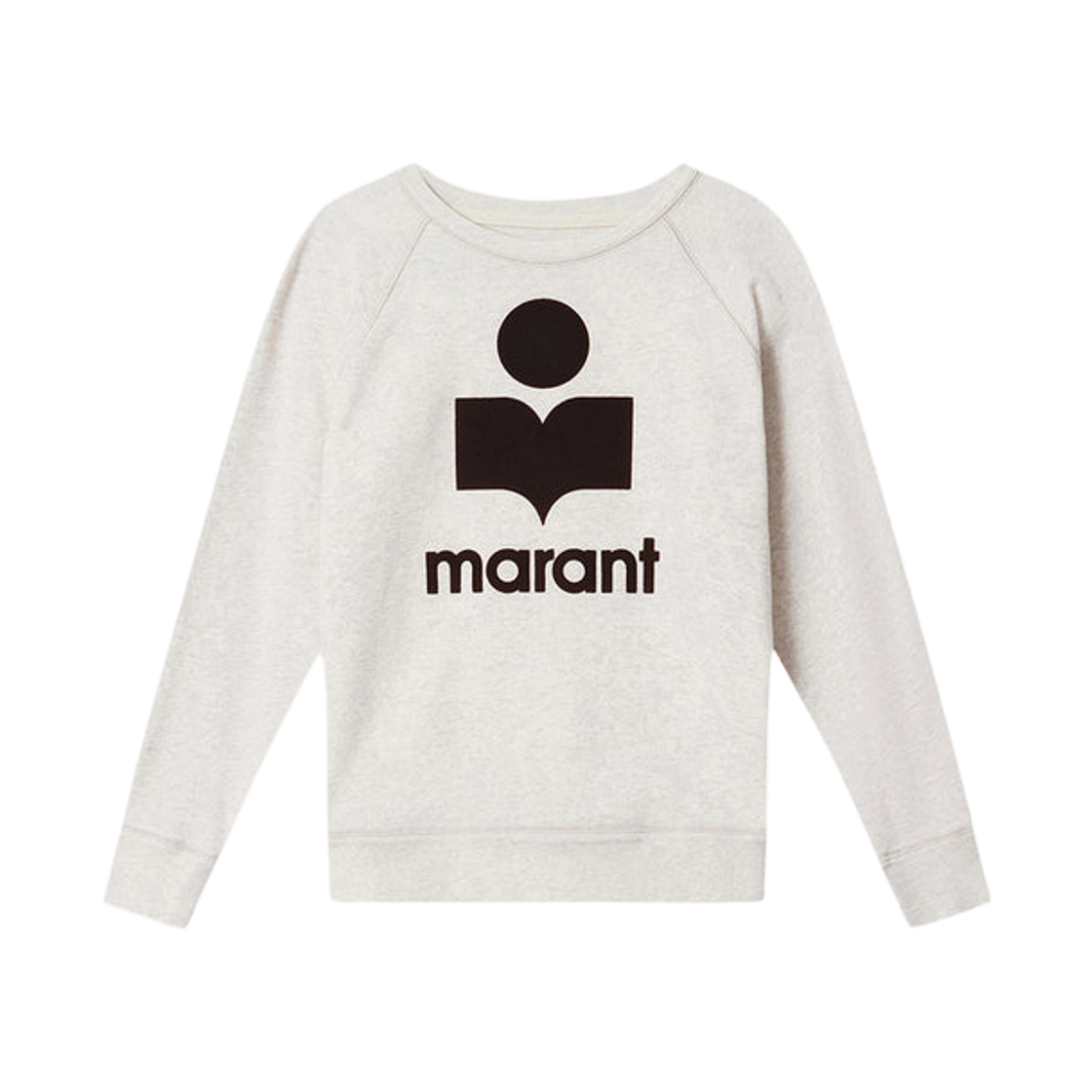 SW0160FA-A1M07E-ECBW (W) Isabel Marant Millyny Cotton Sweatshirt with Logo Ecru Brown - 26SS