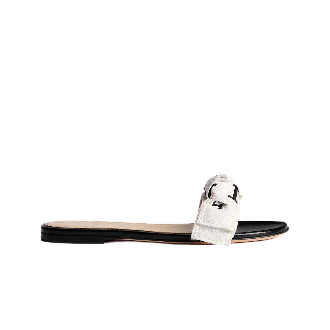 (W) 디올 자디올 슬라이드 자수 코튼 블랙((W) Dior J’Adior Slide Embroidered Cotton Black) - 1