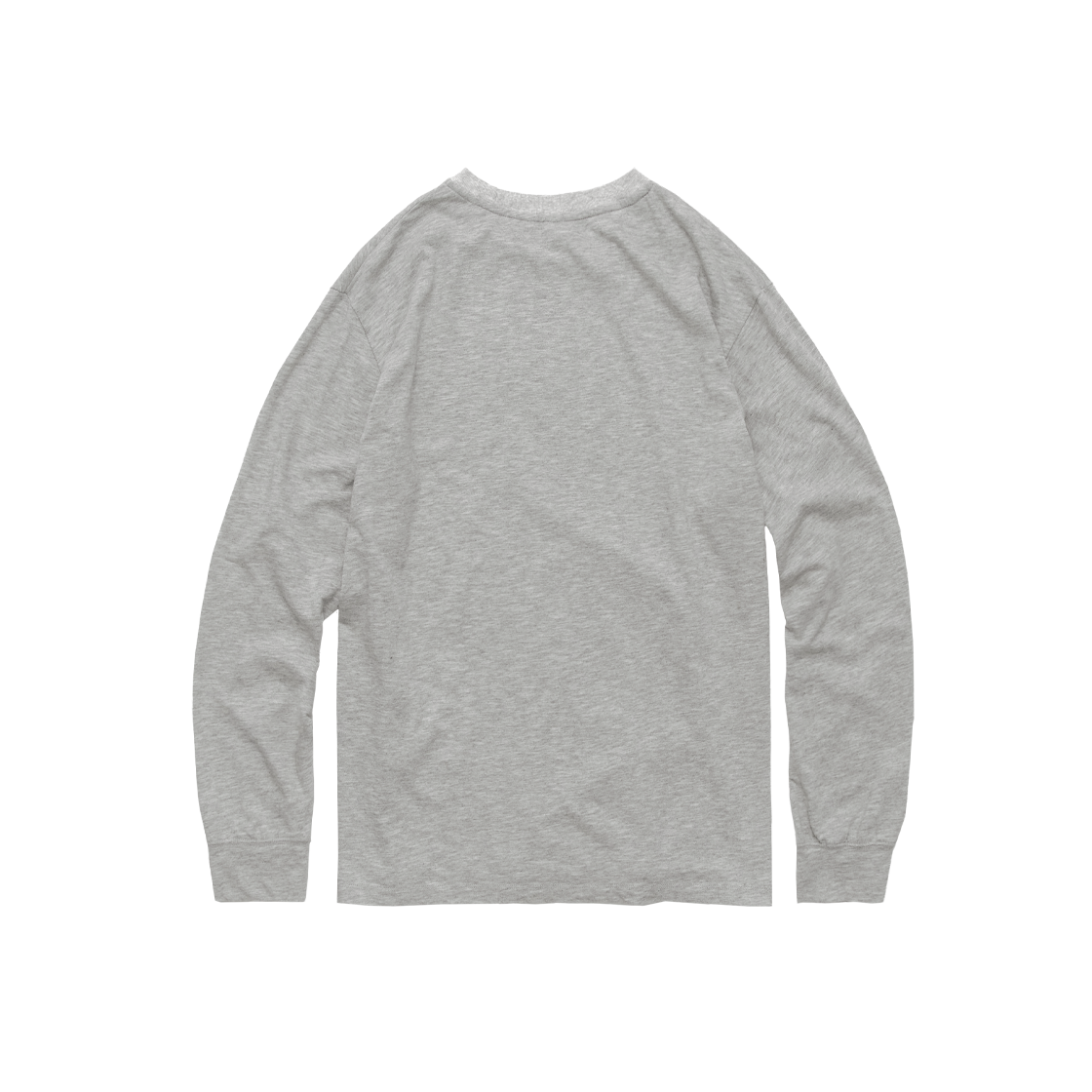 폴리테루 텍스처드 롱 슬리브 슬럽 멜란지 그레이(Polyteru Textured Long Sleeves Slub Melange Gray) - 2
