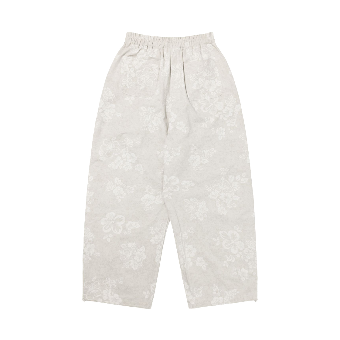 (W) 팬시 클럽 플라워 트랙 팬츠 베이지((W) Fancy Club Flower Track Pants Beige) - 2