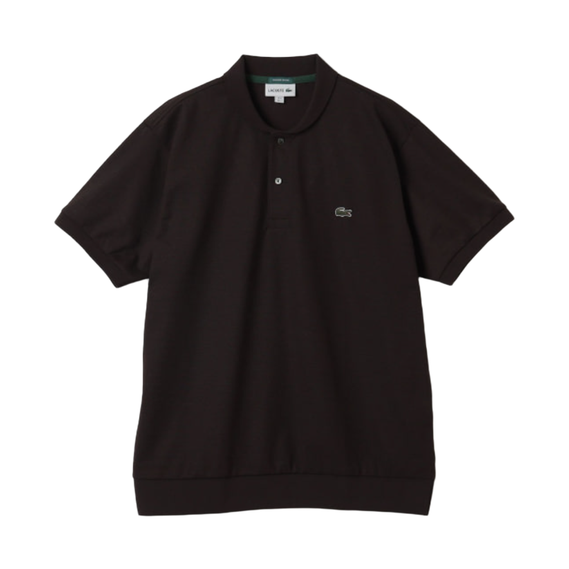빔즈 골프 x 라코스테 숄 칼라 폴로 셔츠 브라운(Beams Golf x Lacoste Shawl Collar Polo Shirt Brown) - 1
