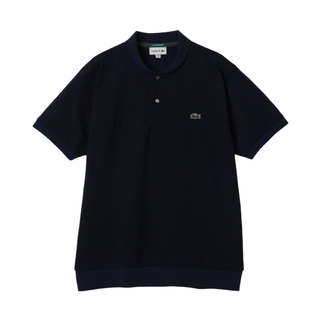 빔즈 골프 x 라코스테 숄 칼라 폴로 셔츠 네이비(Beams Golf x Lacoste Shawl Collar Polo Shirt Navy)