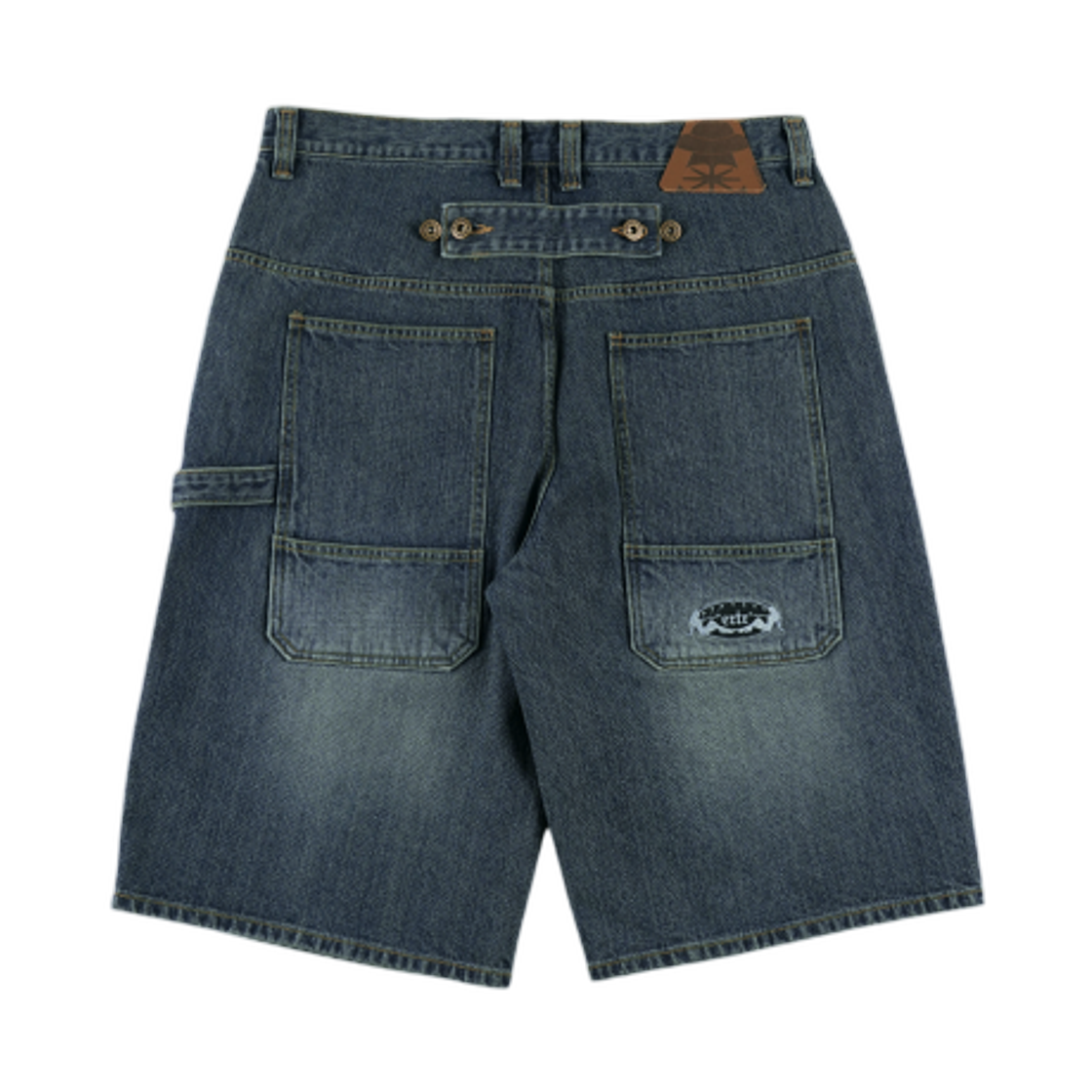 이알티알 카펜터 버클 버뮤다 데님 팬츠 블루(ERTR Carpenter Buckle Bermuda Denim Pants Blue) - 2