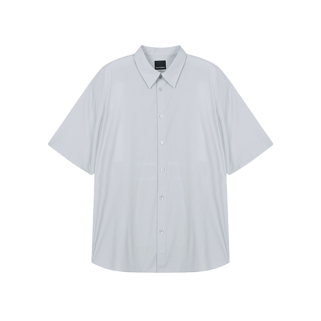 지오송지오 셈블런스 포에트리 포플린 하프 셔츠 그레이 ZI2SH813GY(ZIOSONGZIO SEMBLANCE Poetry Poplin Half Shirt Grey) - 1
