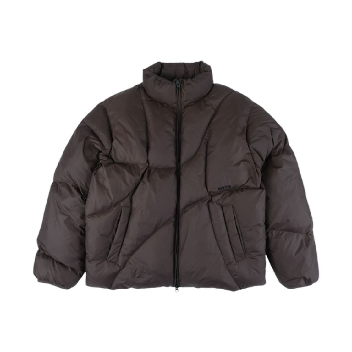 이알티알 어시메트릭 퍼퍼 자켓 브라운(ERTR Asymmetric Puffer Jacket Brown) - 1