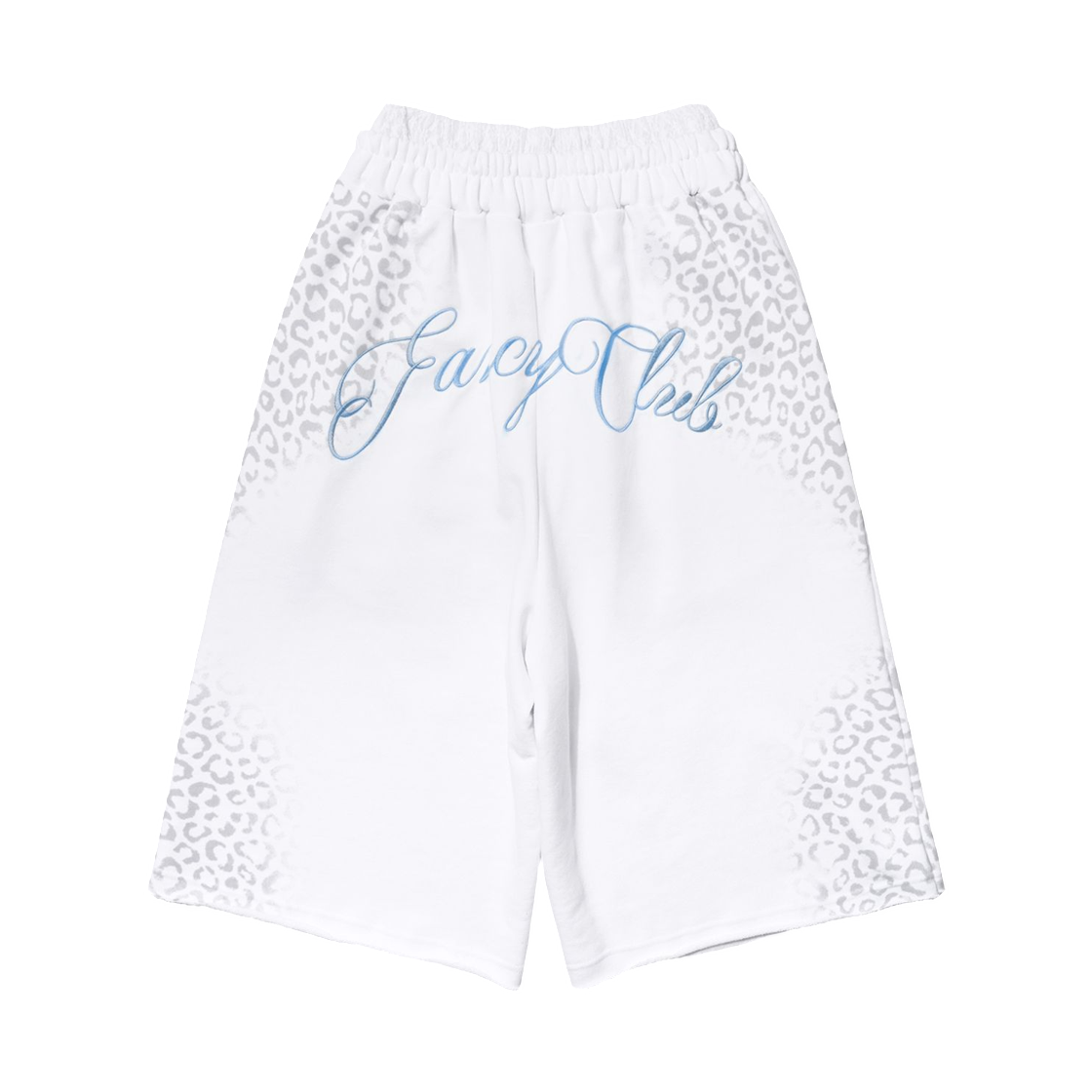 (W) 팬시 클럽 레오파드 새깅 버뮤다 팬츠 화이트((W) Fancy Club Leopard Sagging Bermuda Pants White) - 2