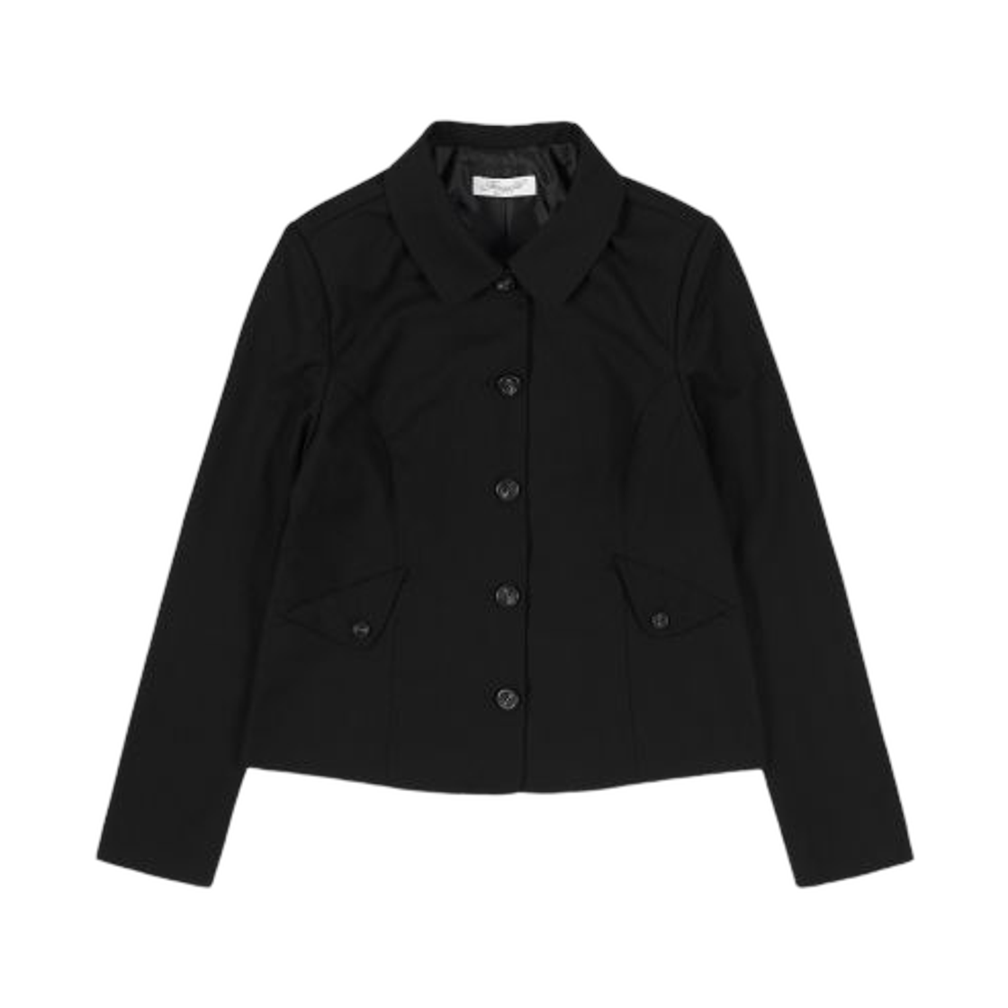 (W) 팬시 클럽 클래식 버튼 포인트 자켓 블랙((W) Fancy Club Classic Button Point Jacket Black)