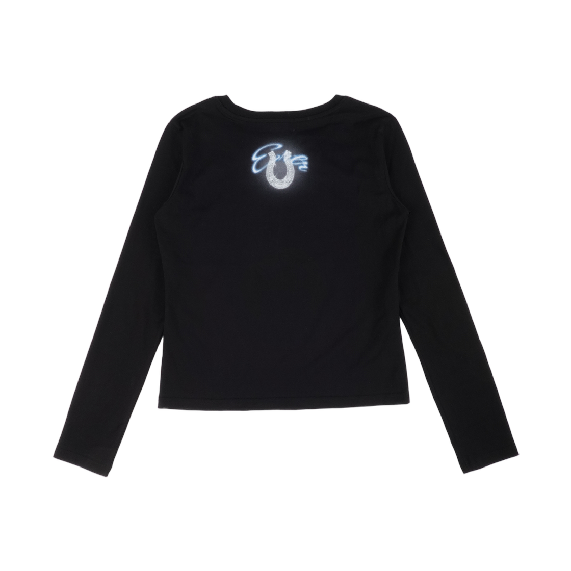 이알티알 코스믹 홀스 롱슬리브 티셔츠 스몰 핏 블랙(ERTR Cosmic Horse L/S T-Shirt Small Fit Black) - 2