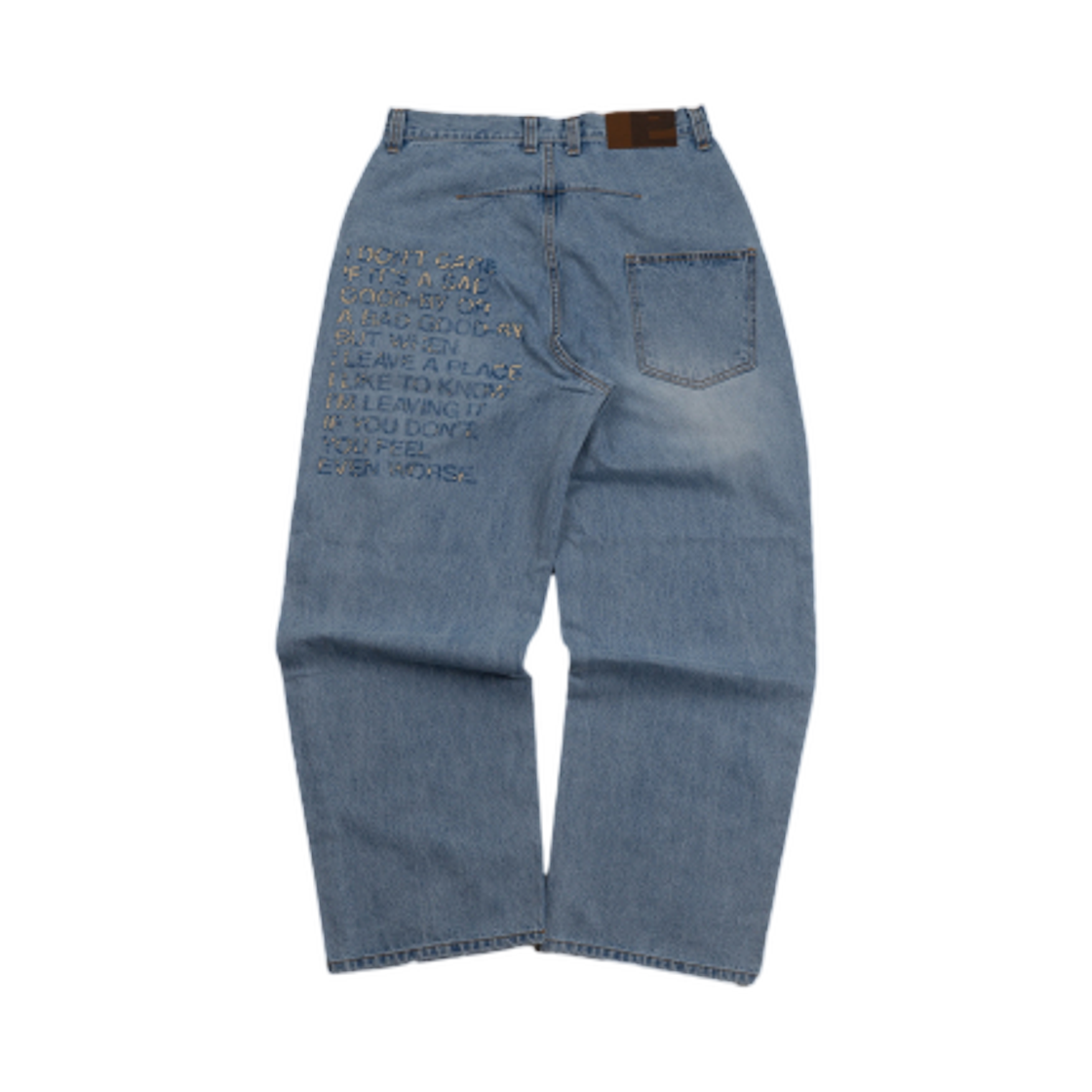 이알티알 레터 데님 팬츠 라이트 블루(ERTR Letter Denim Pants Light Blue) - 2