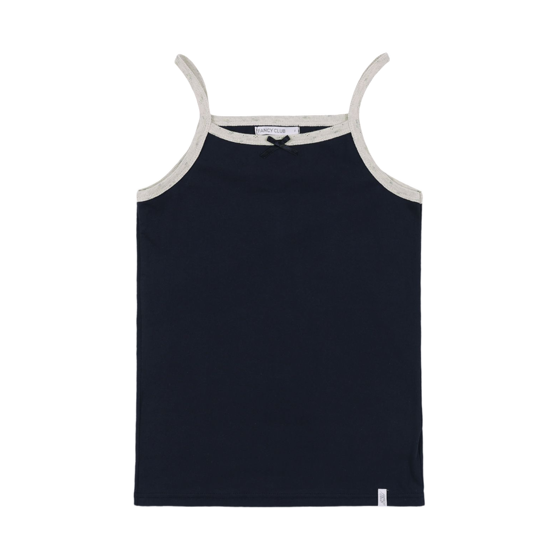 (W) 팬시 클럽 에어리 슬리브리스 네이비((W) Fancy Club Airy Sleeveless Navy) - 1