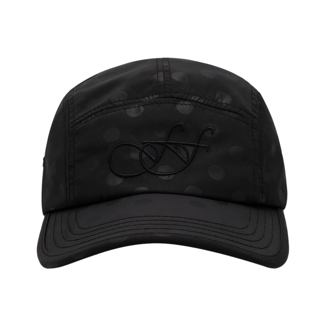 팬시 클럽 FF 로고 도트 캠프캡 블랙(Fancy Club FF Logo Dot Camp Cap Black)