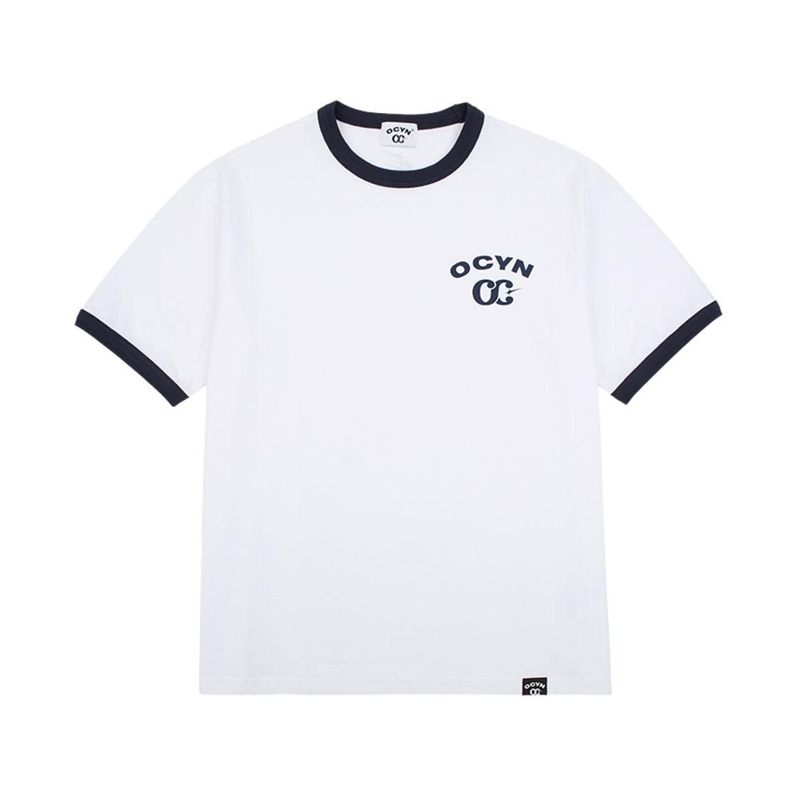 오브콜스와이낫 링거 티셔츠 화이트(ofcoursewhynot Ringer T-Shirt White)