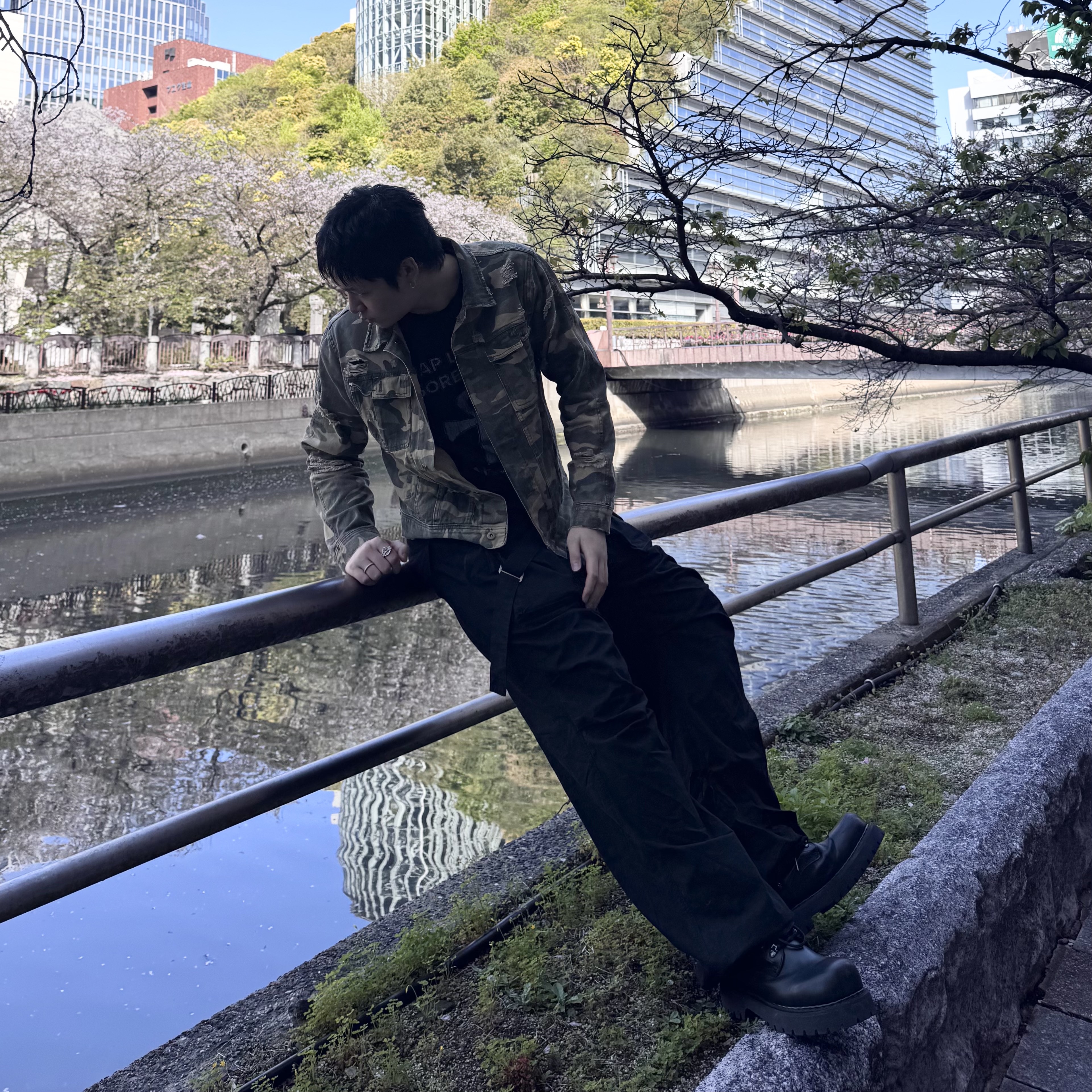 Wapworks Wide Safety Cargo Pants Black, LOSTGARDEN Phantom 착용 스타일