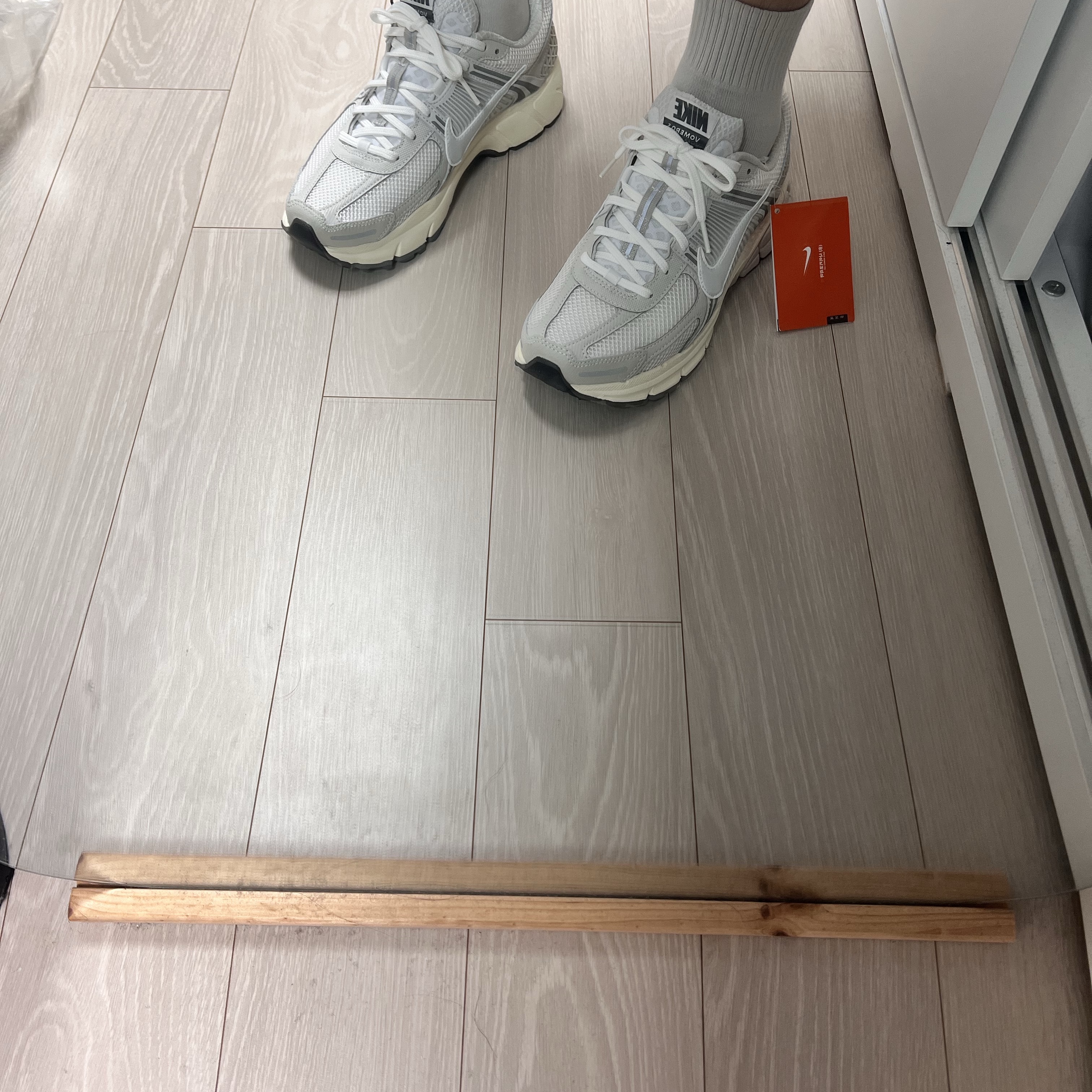 Nike Zoom Vomero 5 Platinum Tint Photon Dust 착용 스타일