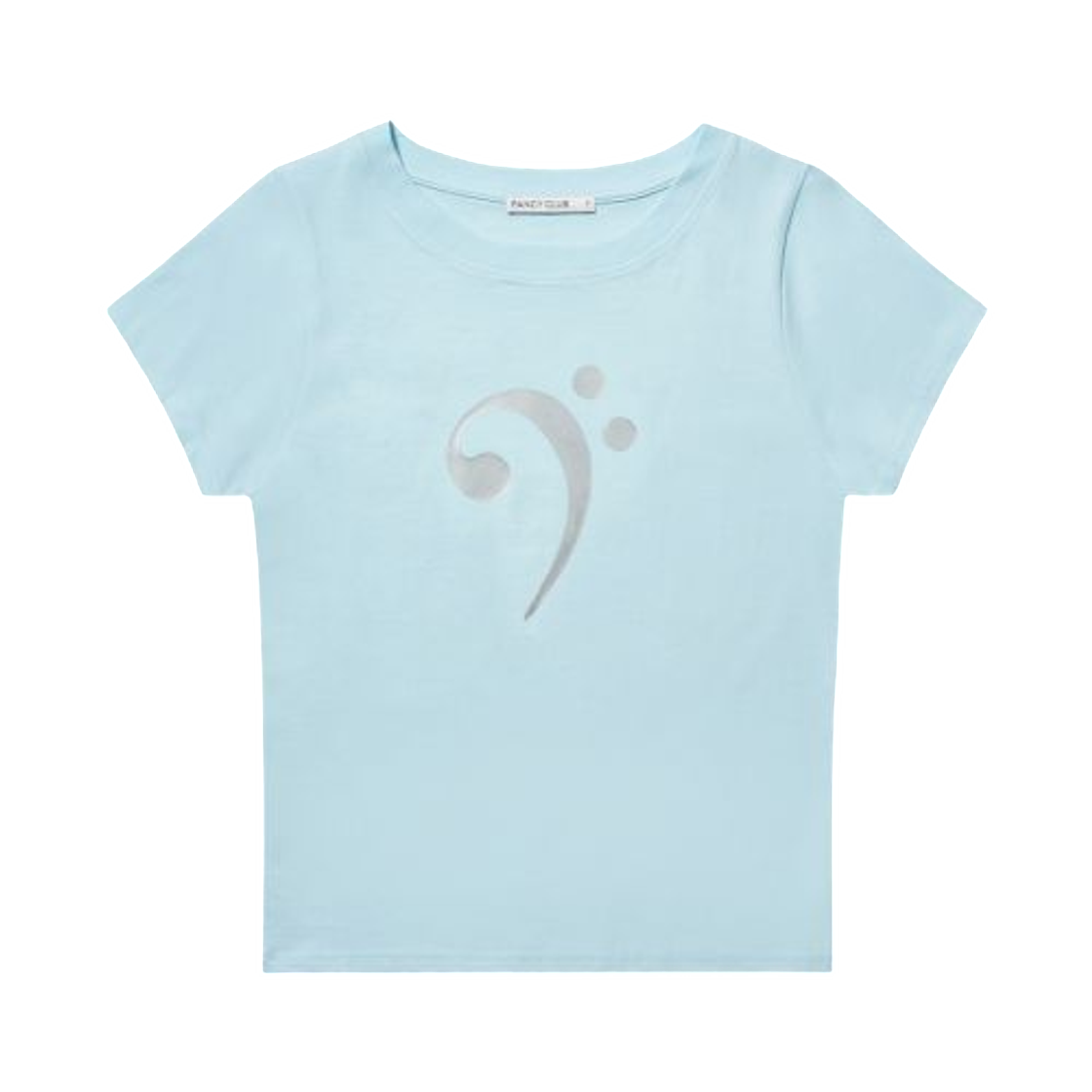 (W) 팬시 클럽 베이스 클레프 티셔츠 블루((W) Fancy Club Base Clef T-Shirt Blue)