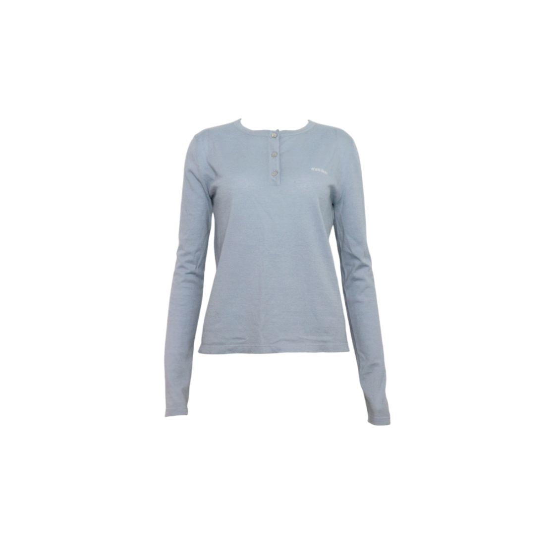 ITDFQMOPAM3O Miu Miu MML03A CIELO Cashmere Women Henley Knit