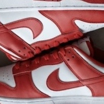 Nike Dunk Low Retro White University Red 2025 착용 스타일
