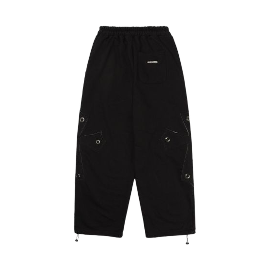 (W) 팬시 클럽 빅 크로스 아일렛 스웨트팬츠 블랙((W) Fancy Club Big Cross Eyelet Sweatpants Black) - 2