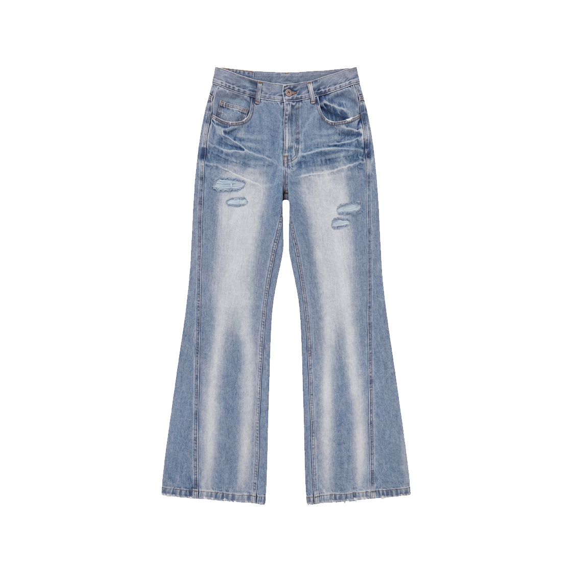 비엘알 로우 엣지 신치백 릴렉스드 부츠컷 데님(BLR Raw-edge Cinch Back Relaxed Bootscut Denim)