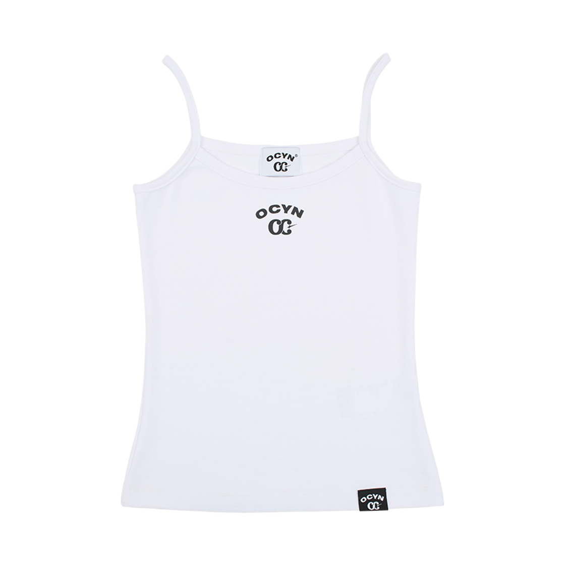오브콜스와이낫 베이직 로고 슬리브리스 화이트(ofcoursewhynot Basic Logo Sleeveless White)