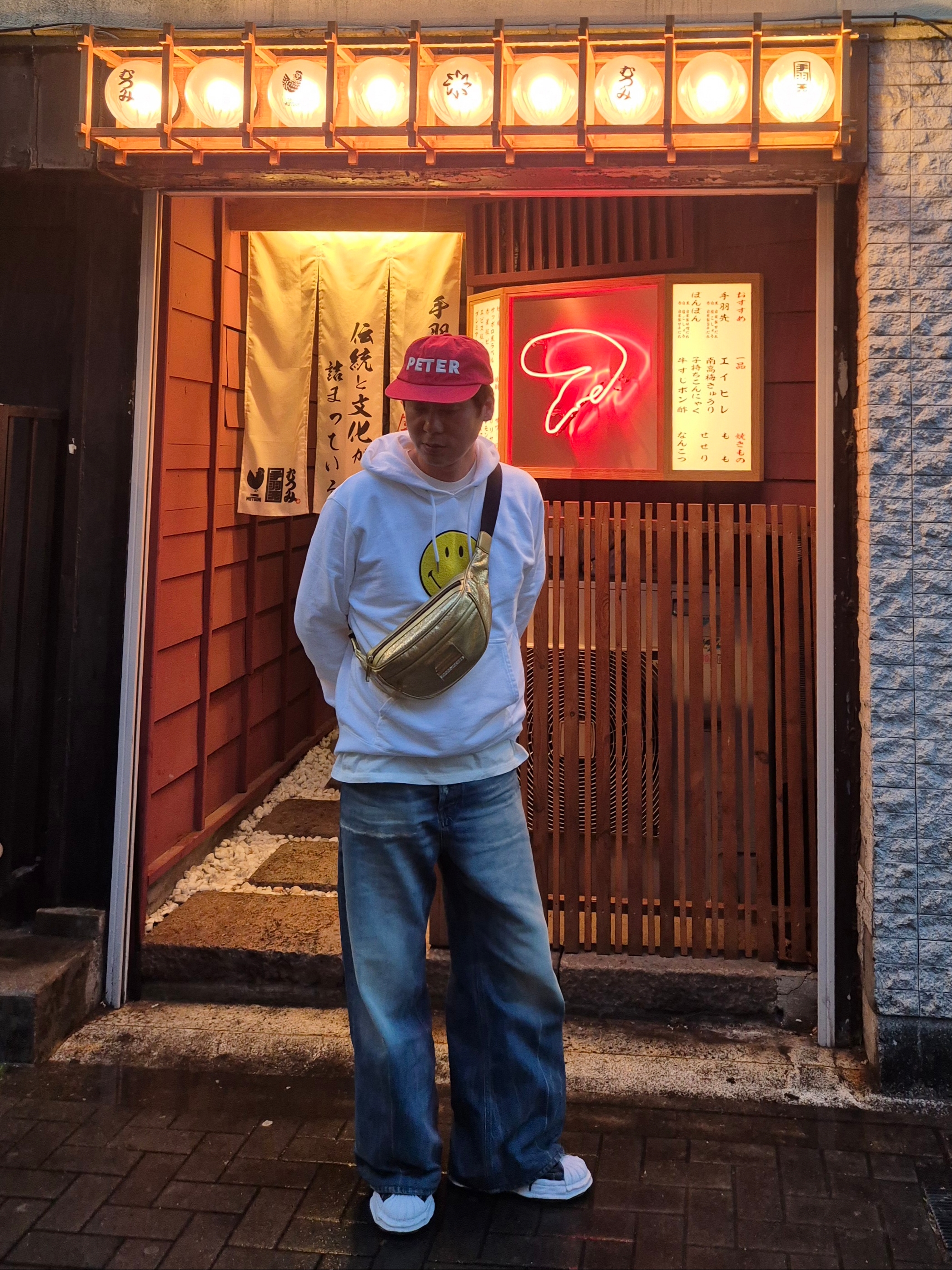 (W) Diesel Relaxed Jeans 1996 D-Sire 09l47 Medium Blue, My Name is Peter 5-Panel Peter Cap Red 착용 스타일 - 1